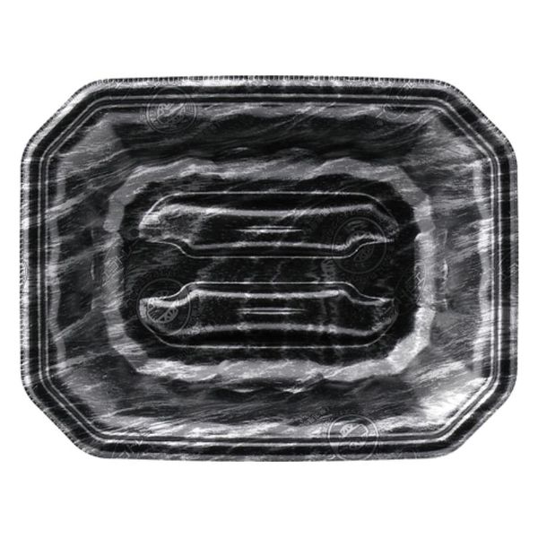 エフピコ 発泡トレー メガプレート20-15(37) エコ黒木銀 4C782015 1ケース(900個(50個×18)（直送品）