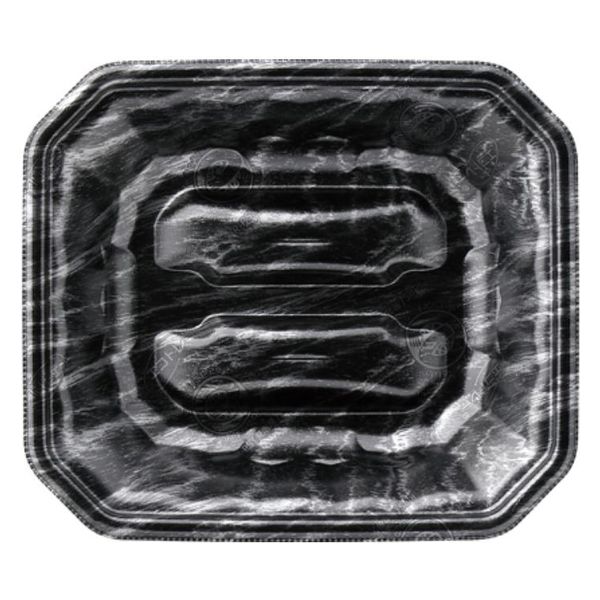 エフピコ 発泡トレー メガプレート20-17(37) エコ黒木銀 4C782017 1ケース(800個(50個×16)（直送品）