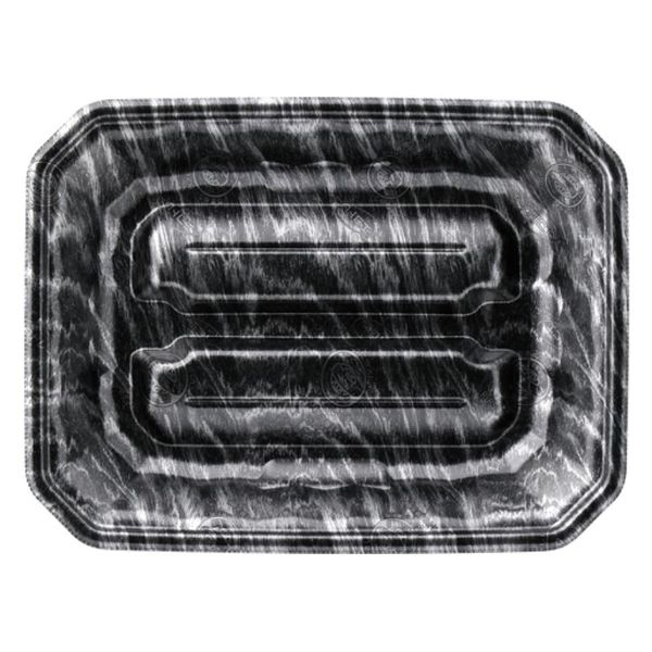 エフピコ 発泡トレー メガプレート20-26(37) エコ黒木銀 4C782026 1ケース(400個(50個×8)（直送品）