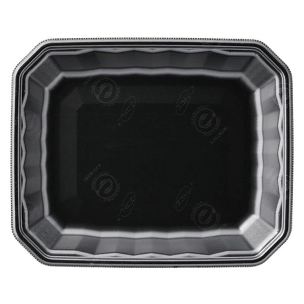 エフピコ 発泡トレー メガプレート20-24(30)平 エコ黒 4C792024 1ケース(900個(100個×9)（直送品）