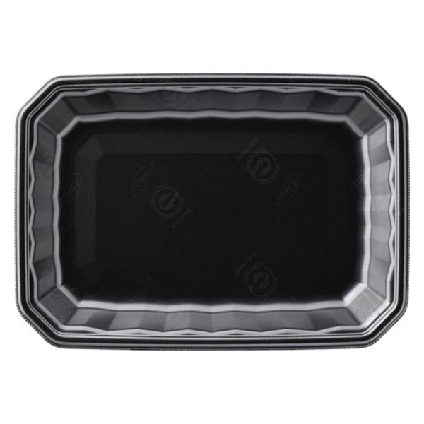エフピコ 発泡トレー メガプレート20-28(30)平 エコ黒 4C792028 1ケース(600個(100個×6)（直送品）