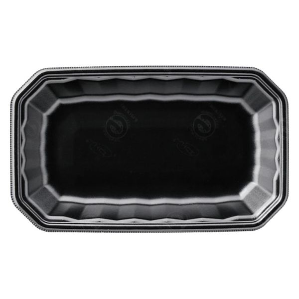 エフピコ 発泡トレー メガプレート25-15(30)平 エコ黒 4C792515 1ケース(1000個(100個×10)（直送品）