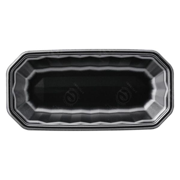 エフピコ 発泡トレー メガプレート25-12(30)平 エコ黒 4C792512 1ケース(1200個(100個×12)（直送品）