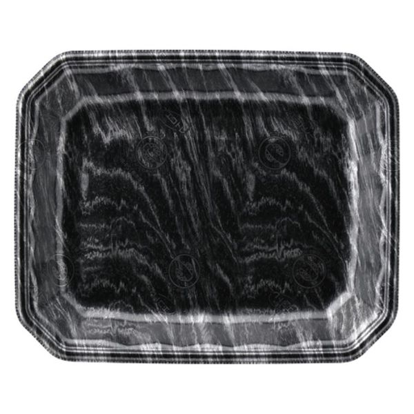 エフピコ 発泡トレー メガプレート20-24(30)平 エコ黒木銀 4C852024 1ケース(900個(100個×9)（直送品）