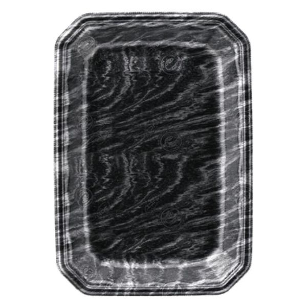 エフピコ 発泡トレー メガプレート20-28(30)平 エコ黒木銀 4C852028 1ケース(600個(100個×6)（直送品）