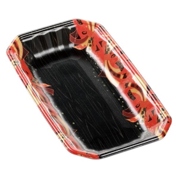 エフピコ 発泡トレー メガプレート27-15(30)平 舞姫赤 4C872715 1ケース(800個(100個×8)（直送品）