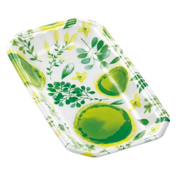 エフピコ 発泡トレー メガプレート27-15(30)平 ブーケ緑 4C882715 1ケース(800個(100個×8)（直送品）