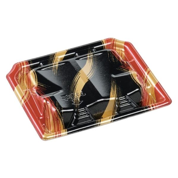 エフピコ 寿司容器 Sステ18-15巻台 本体 はけ嵐赤 4C961815 1ケース(600個(50個×12)（直送品）