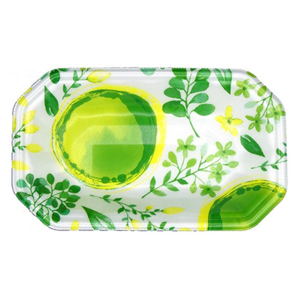 エフピコ 発泡トレー メガプレート20-12(30)平 ブーケ緑 4C992085 1ケース(1800個(100個×18)（直送品）