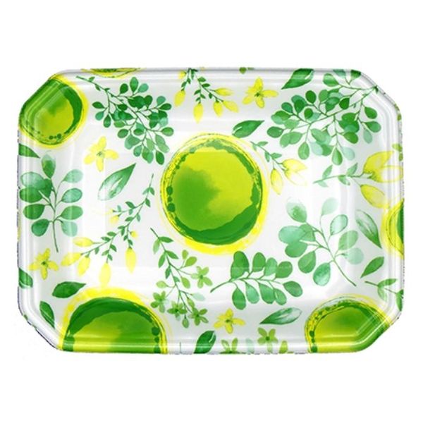 エフピコ 発泡トレー メガプレート20-26(30)平 ブーケ緑 4C992090 1ケース(800個(100個×8)（直送品）