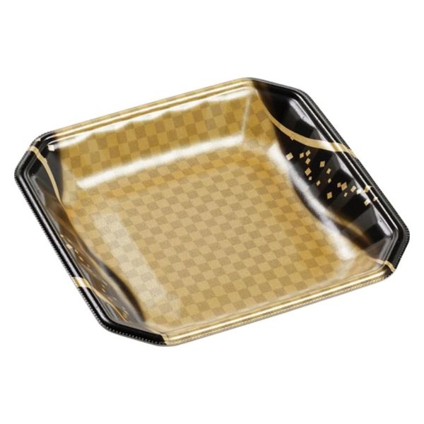 エフピコ 発泡トレー メガプレート20-20(30)平 波格子金 4C992935 1ケース(1000個(100個×10)（直送品）