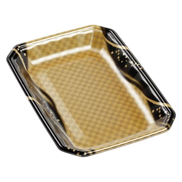 エフピコ 発泡トレー メガプレート20-28(30)平 波格子金 4C992965 1ケース(600個(100個×6)（直送品）