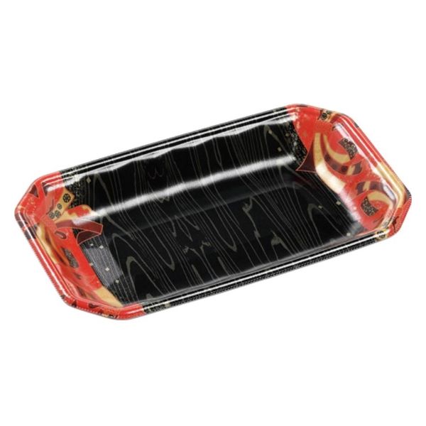 エフピコ 発泡トレー メガプレート25-15(30)平 舞姫赤 4C992983 1ケース(1000個(100個×10)（直送品）