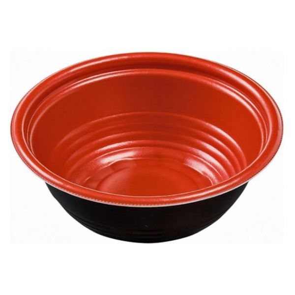 エフピコ 麺容器 MFPホット麺16(57)M 赤黒 4M000165 1ケース(800個(50個×16)（直送品）