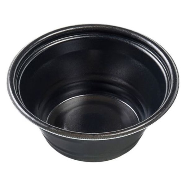 エフピコ 麺容器 MFPホット麺17(70)絞 黒W 4M001171 1ケース(750個(50個×15)（直送品）