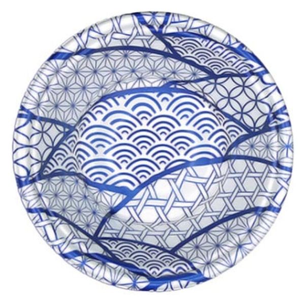 エフピコ 麺容器 MFPホット麺18小(73)絞 なみ紋青 4M001189 1ケース(600個(50個×12)（直送品）