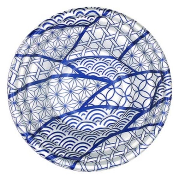 エフピコ 麺容器 MFPホット麺18小(52)絞 なみ紋青 4M003189 1ケース(600個(50個×12)（直送品）