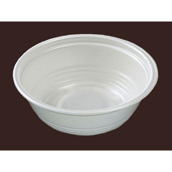 エフピコ 麺容器 MFPホット麺18小(60)R 白 4M004184 1ケース(600個(50個×12)（直送品）
