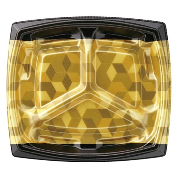 エフピコ 惣菜容器 MFPエリッシュ22-20-3 ルクス金 4M014227 1ケース(400個(50個×8)（直送品）