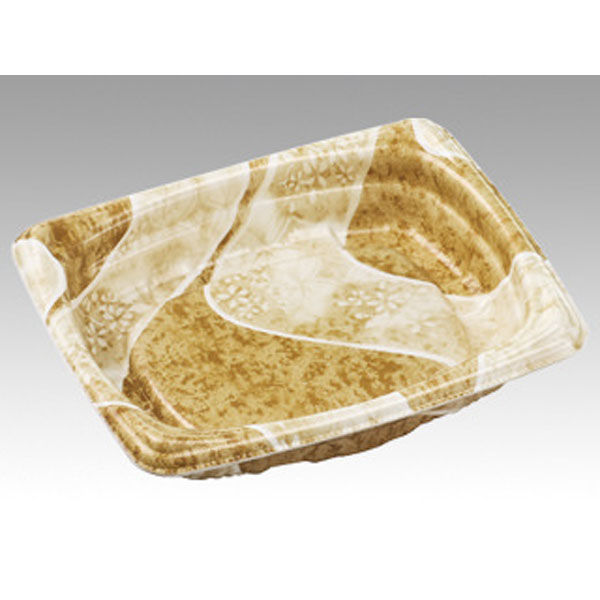 エフピコ 軽食容器 MFP角デリ16-13(37) 本体 香川茶W 4M016331 1ケース(1000個(25個×40)（直送品）