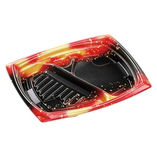 エフピコ 弁当容器 MFPエリッシュU24-19-2炎天赤 4M016698 1ケース(400個(50個×8)（直送品）