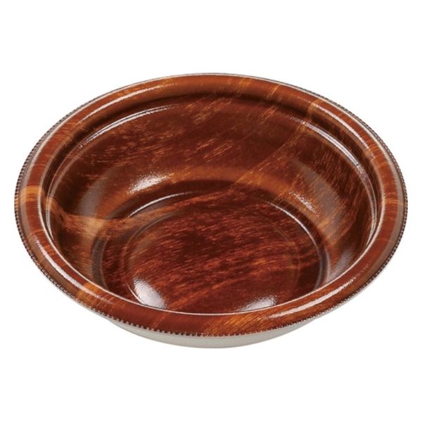 エフピコ 惣菜容器 MFPデリプレ丸15 本体 風木BR 4M015002 1ケース(900個(50個×18)（直送品）