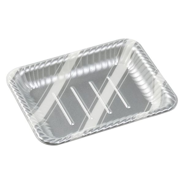 エフピコ オードブル容器 MFPティアラ角皿22-17 スラン銀 4M022177 1ケース(600個(50個×12)（直送品）