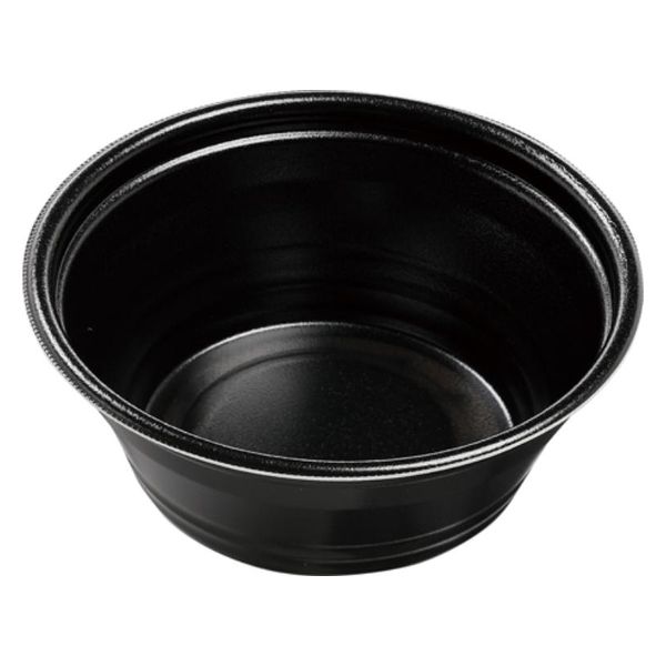エフピコ 麺容器 DLV麺丼19(73)MFP 黒W 4M021971 1ケース(450個(50個×9)（直送品）