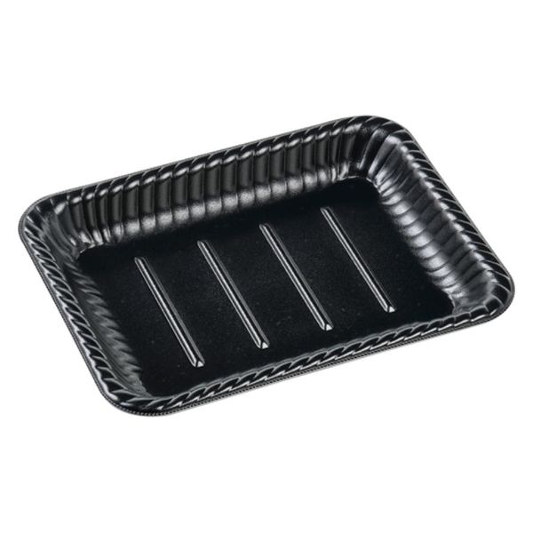 エフピコ オードブル容器 MFPティアラ角皿25-19本体 D黒W 4M025189 1ケース(600個(50個×12)（直送品）