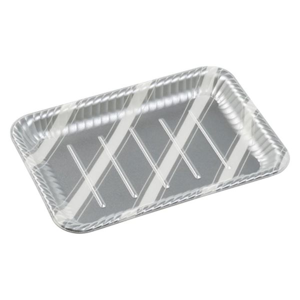 エフピコ オードブル容器 MFPティアラ角皿30-21 スラン銀 4M030217 1ケース(400個(50個×8)（直送品）