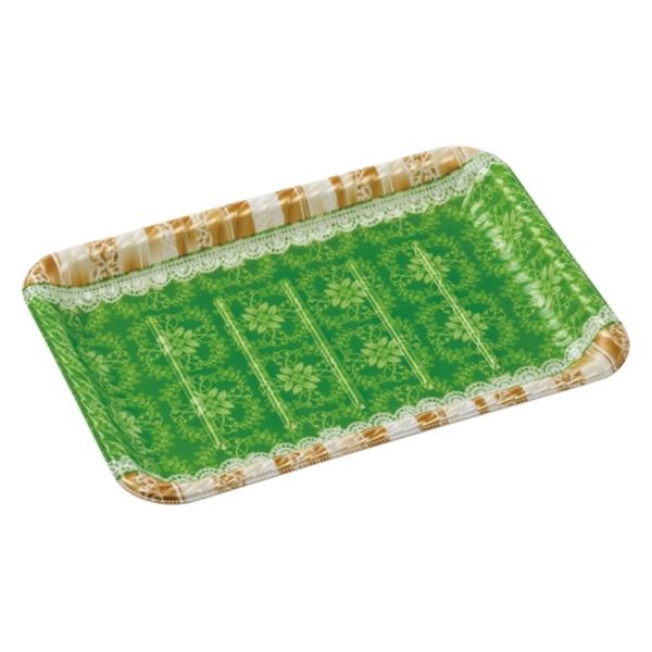 エフピコ オードブル容器 MFPティアラ角皿30-21本体リラD緑 4M030219 1ケース(400個(50個×8)（直送品）