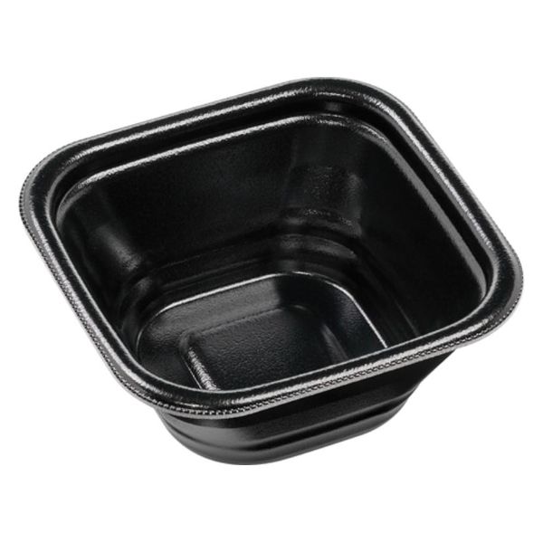 エフピコ どんぶり容器 DLV角丼 14-14(61)MFP 黒W 4M03146A 1ケース(800個(50個×16)（直送品）