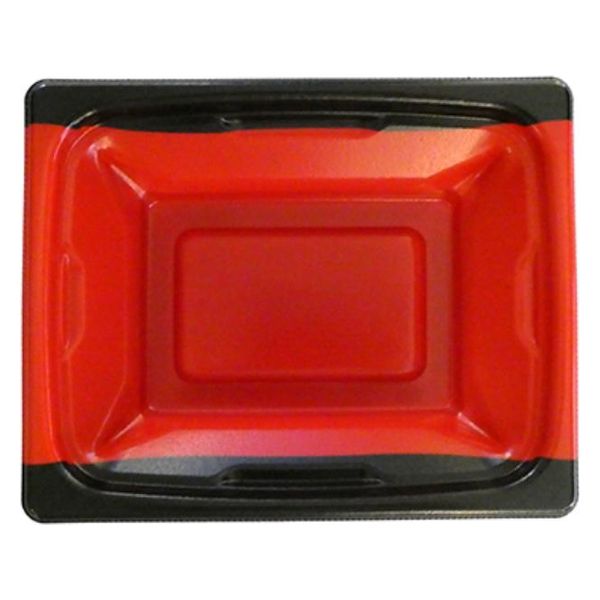 エフピコ どんぶり容器 MFP角盛重 19-15 本体 フチ黒赤 4M041952 1ケース(600個(50個×12)（直送品）