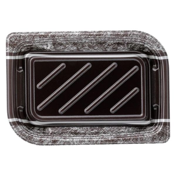 エフピコ 惣菜容器 MFPわかば22-15 グリエ黒 4M092256 1ケース(600個(50個×12)（直送品）