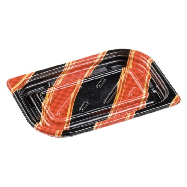 エフピコ 惣菜容器 MFPわかば20-13 波市松赤 4M092034 1ケース(800個(50個×16)（直送品）