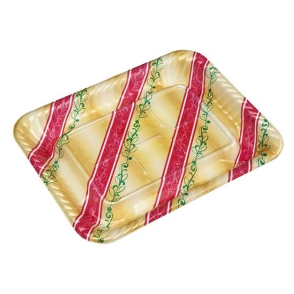 エフピコ オードブル容器 MFPティアラ角台25-19 本体 リッチ赤 4M425193 1ケース(600個(50個×12)（直送品）