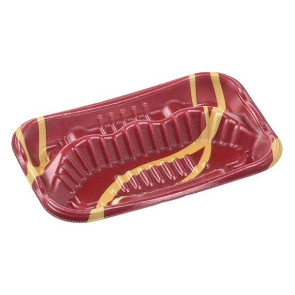 エフピコ 軽食容器 MFP-ホットキッチン2TK カレン赤金 4M500226 1ケース(1200個(50個×24)（直送品）