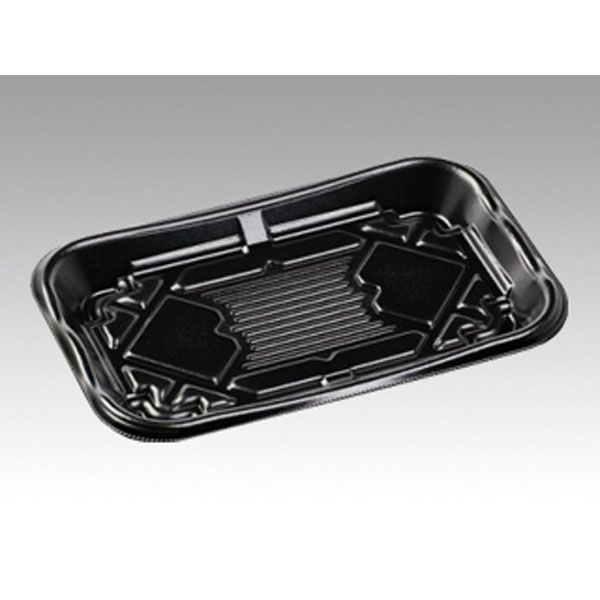 エフピコ 軽食容器 MFP-ホットキッチン3 本体 黒 4M50030A 1ケース(900個(50個×18)（直送品）