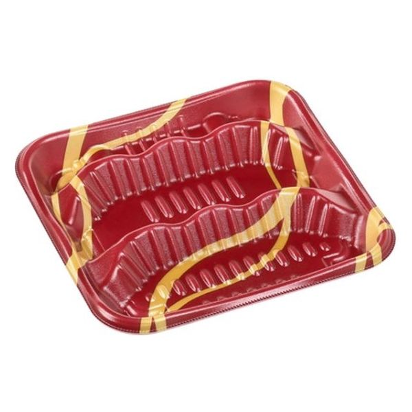 エフピコ 軽食容器 MFP-ホットキッチン5TK カレン赤金 4M500526 1ケース(600個(50個×12)（直送品）