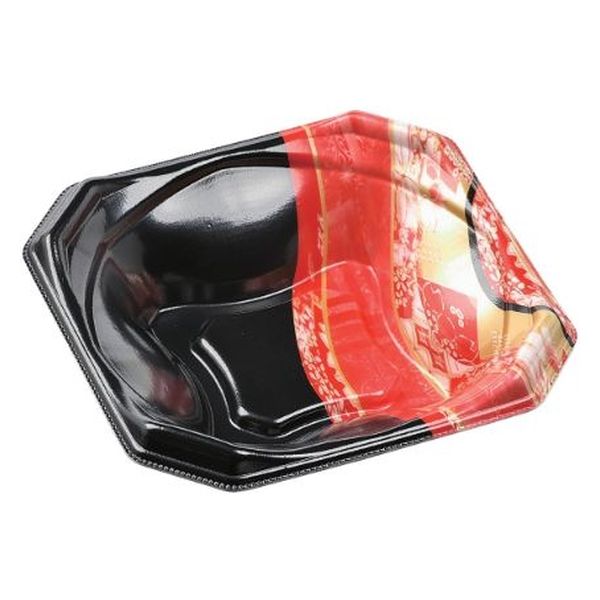 エフピコ どんぶり容器 MFPかぐら丼16-16 本体 天神赤 4M631614 1袋(50個)（直送品）