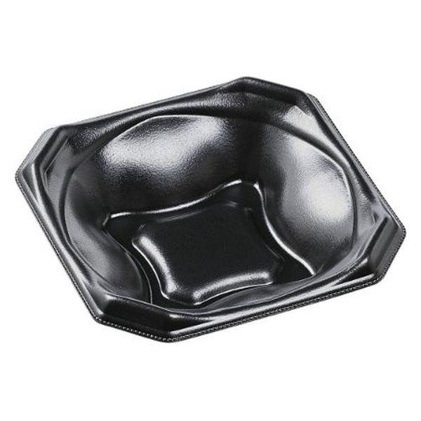 エフピコ どんぶり容器 MFPかぐら丼16-16 本体 黒 4M63161A 1ケース(1200個(50個×24)（直送品）