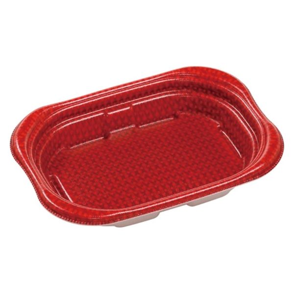 エフピコ 惣菜容器 MFP優デリ18-13(34) クロスD赤 4M811836 1ケース(800個(50個×16)（直送品）