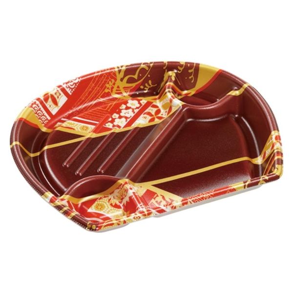 エフピコ 弁当容器 MFP月見膳24-20-1 月うたげ赤 4M824212 1ケース(600個(50個×12)（直送品）