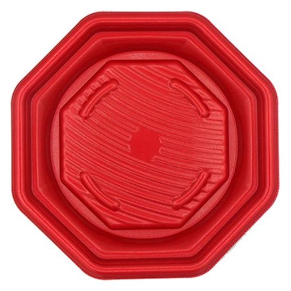 エフピコ 惣菜容器 MFPグラブ八角21-21 本体 M赤黒 4M952121 1ケース(500個(50個×10)（直送品）