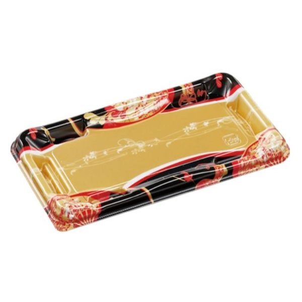 エフピコ 寿司容器 優彩2-5 本体 波おうぎ金 58864205 1ケース(600個(50個×12)（直送品）