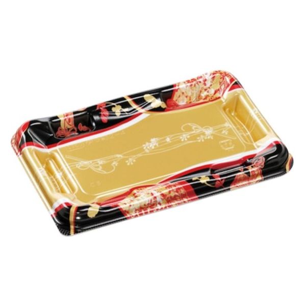 エフピコ 寿司容器 優彩2-3 本体 波おうぎ金 58864203 1ケース(800個(50個×16)（直送品）