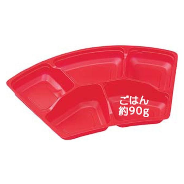 エフピコ SU-扇25-N1 SD(内装) 赤 78233251 1ケース(600個(50個×12)（直送品）