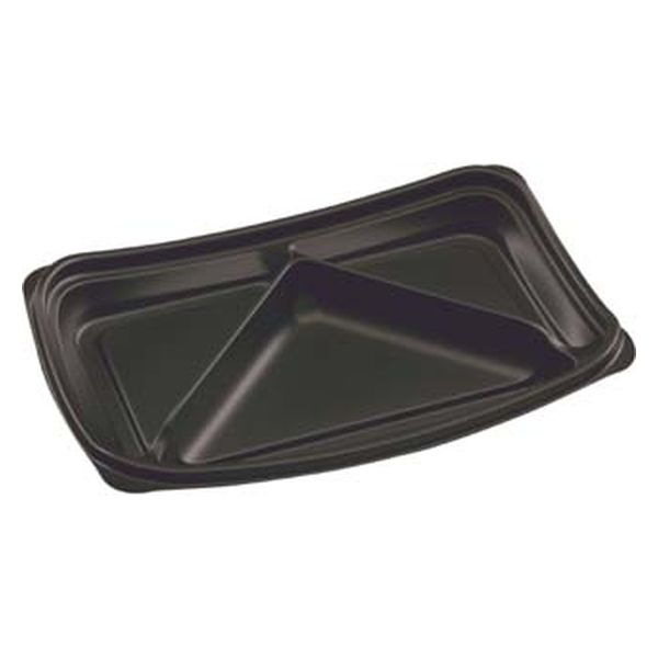 エフピコ 軽食容器 FT京デリ-435-3(V) 本体 黒 79424353 1ケース(600個(50個×12)（直送品）