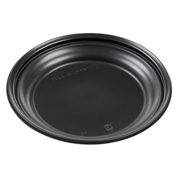 エフピコ 軽食容器 FTプレート-丸225 本体 耐寒黒 79583252 1ケース(600個(50個×12)（直送品） 26,094円
