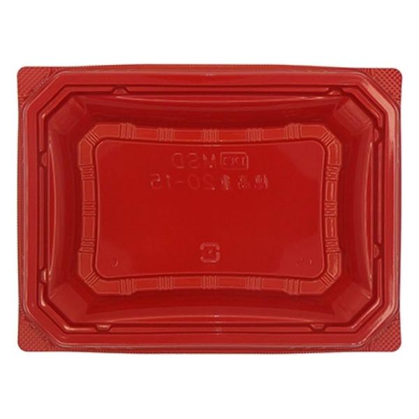 エフピコ 弁当容器 MSD穂高重20-15 赤黒 7E102015 1ケース(800個(50個×16)（直送品）